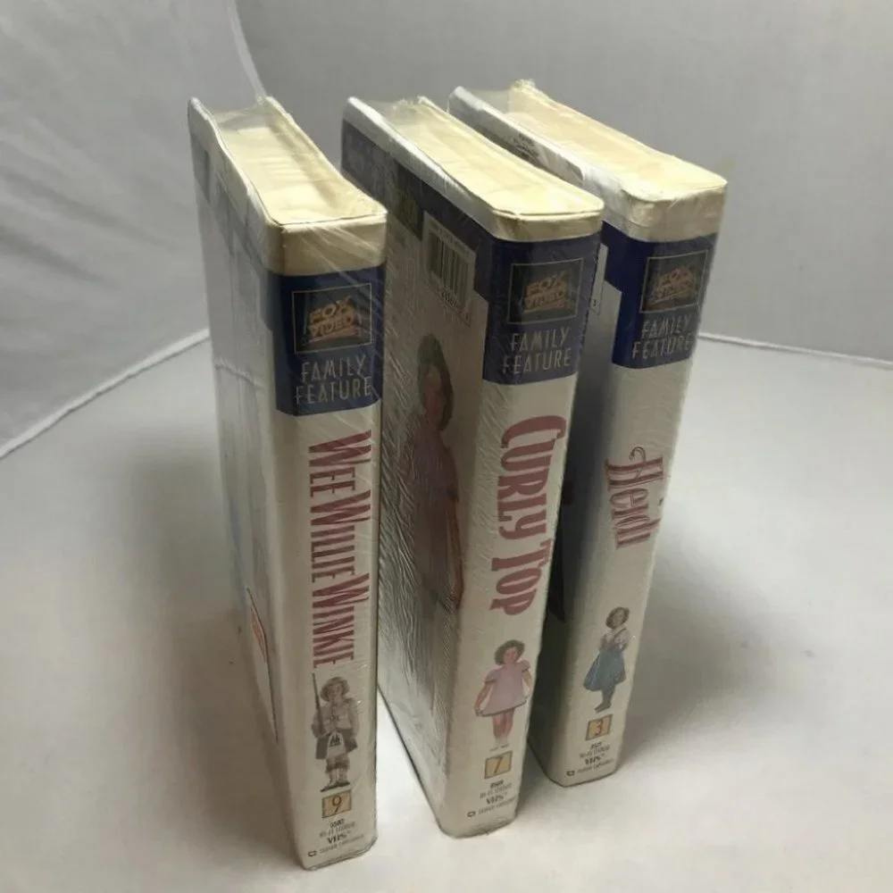 Collectors SHIRLEY TEMPLE COLLECTION LOT 3 VHS video Tapes MOVIES